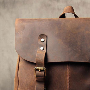Competitive Price Men And Women Usage Zipper Compartments <b>Laptop</b> Pockets <b>Leather</b> <b>Backpacks</b> Latest Design <b>Leather</b> Made <b>Backpacks</b> - Product Image 5