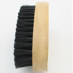 Brosse à barbe en bois pour homme avec poils de sanglier noirs - Product Image 2