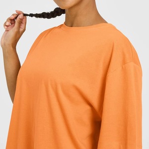 T-shirts d'entraînement respirants pour femmes, vente en gros B2B, impression personnalisée, séchage rapide, été, OEM, chemises à manches courtes vierges pour femmes - Product Image 3