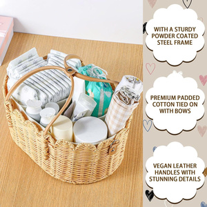 Multi Purpose Nursery Storage <b>Basket</b> for Diapers Wipes Toys Clothes and Baby Essentials Organization OEM ODM Wholesale - Product Image 3