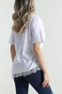 EVER GLOW Pull col roulé pour femme grande taille, couleur unie, tricoté 100% coton, anti-rides, séchage rapide, respirant, anti-UV, logo, décontracté - Product Image 4
