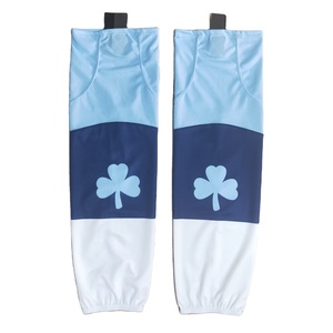 Green Striped Basketball <b>Leg</b> <b>Warmers</b> Knee High Breathable Spandex Polyester Adult Sports Socks - Product Image 2