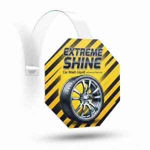 Présentoir publicitaire en PVC de qualité alimentaire sans BPA, écologique, pour supermarché, signalétique promotionnelle suspendue pour point de vente - Product Image 4