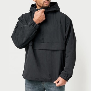 เสื้อแจ็คเก็ตกันลมแบบ Anorak สำหรับผู้ชาย กันน้ำ ทรงหลวม ไหล่ตก เหมาะสำหรับการฝึกซ้อม สินค้ามาใหม่ - Product Image 2