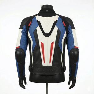 Custom Leather Printed Racing Motorbike <b>Jackets</b> for Unisex <b>Summer</b> Breathable Full Sleeve Low MOQ Custom Team Name - Product Image 2