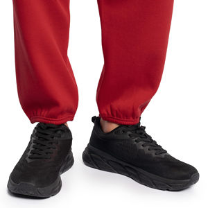 Pantalon de survêtement décontracté style streetwear 100% Coton Taille haute Tendance Patchwork multicolore Coupe ajustée - Product Image 3