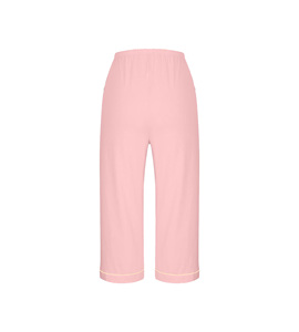Pantalones de pijama capri para mujer, lisos, con cintura elástica, cómodos, de pierna ancha, capris holgados para descansar, ropa de dormir, pijamas personalizados al por mayor - Product Image 6