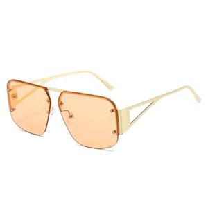 2024 New Fashion Metal <b>Large</b> <b>Frame</b> Luxury Women Sunglasses Fashion Designer Multi-color Travel l Luxury Glasses - Product Image 5