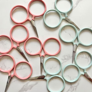 Tijeras de Bordado Multicolores con Diseño de Cigüeña, Acero Inoxidable, Punta Fina, Herramienta para Cortar Hilo - Product Image 4