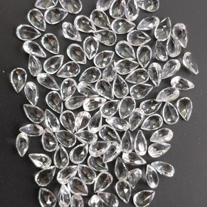 Topacio Blanco Natural 8x5MM Corte Pera, Calidad Superior, Calibrado, Gema Suelta para Joyería de Diseño - Product Image 4