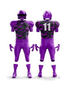 Top Trending Premium Quality Men's Multicolor American Football Uniforms V-<b>Neck</b> Short Sleeves Customized Logo Football Uniform - Product Image 4