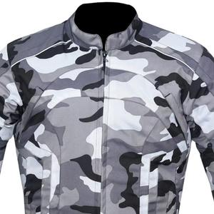 Veste de moto camouflage pour homme, manches longues, coupe-vent, imprimée, en polyester, pour toutes les saisons - Product Image 2