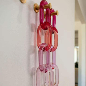 โซ่เรซิ่นใสหลากสีขนาดใหญ่สำหรับตกแต่งผนัง งาน DIY ฉากกั้นห้อง และอุปกรณ์ตกแต่งม่าน - Product Image 1