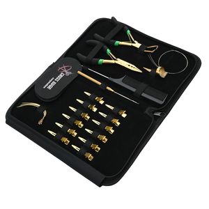 Kit d'outils OEM pour extensions capillaires dorées avec pince à micro-anneaux, outil de retrait de perles, outil à boucle et crochet, et pince de sectionnement pour velcro capillaire - Product Image 1