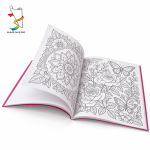 Servizio di Stampa Personalizzata OEM per Libri <span class=keywords><strong>da</strong></span> Colorare per Adulti con <span class=keywords><strong>Disegni</strong></span> Floreali e Mandala, Copertina Morbida, Pagine in Bianco e Nero per Editori - Product Image 3