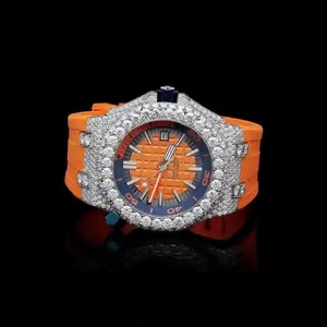 Reloj de Lujo con Diamantes de Imitación Moissanite, Resistente al Agua, Mecánico y Exclusivo, para Bodas, Aniversarios y Festivales en India - Product Image 4