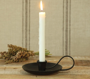 Support de bougie conique en fer forgé de style vintage, en acier doux, décoration de maison de style farmhouse - Product Image 5