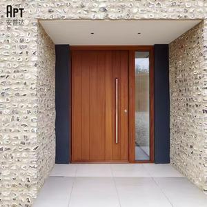 Porte d'entrée extérieure moderne Cadre en aluminium Portes avant pivotantes pour <span class=keywords><strong>Hotel</strong></span> & Villa - Product Image 1