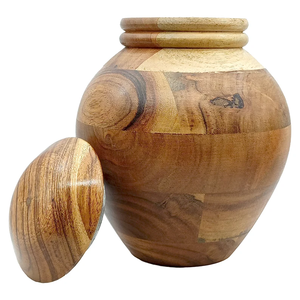 Urnes de crémation pour adultes très vendues pour cendres humaines Urnes de crémation en bois massif Fabricant d'urnes de crémation pour adultes d'Inde - Product Image 4