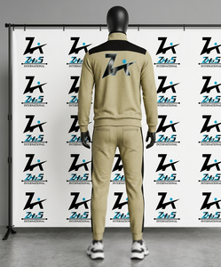 Men's Full Sleeve Tracksuit Solid Color Zipper Closure Side Pockets Sweatsuits Breathable Sporty Autumn Wear Tracksuit - Product Image 2