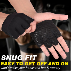 Half Finger Grippers Unisex New Design Heavy Duty Neoprene Gym Grip Pad Comfortable & Durable Non-slip Rubber Drip Pad - Product Image 4