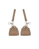 Mini sac à main mignon et tendance en cuir PU, porte-clés, breloque décorative, écologique, personnalisable, moderne, fait main