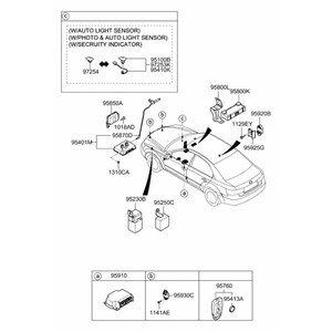 อะไหล่รถยนต์และรถบรรทุกอื่นๆ สำหรับ Elantra รุ่นใหม่ 954303K202 - Product Image 1