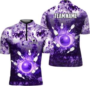 Custom Full Dye Sublimation Best Price Unisex Polo Shirts for <b>Bowling</b> Club - Product Image 6