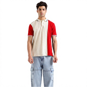 Polo pour homme, manches courtes, coton, décontracté, respirant, coupe classique, design uni, boutons sur le devant - Product Image 2