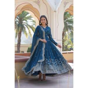 LIKSHA Robe prêt-à-porter pour femmes de qualité supérieure avec ensemble Dupatta LC-1084 - Product Image 1
