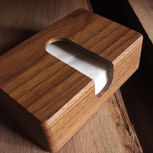 High Quality Handmade Eco-Friendly Wooden <b>Black</b> Walnut Vintage <b>Tissue</b> <b>Paper</b> Napkin Holder Box Customized Design Perfect - Product Image 4