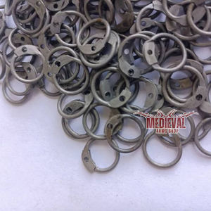 Anillos de Acero Dulce de Alta Calidad Electrochapados para Proyectos DIY de Armadura de Malla, Crea Tu Propia Armadura Medieval Hecha a Mano, Proyectos de Metal para Pascua - Product Image 1