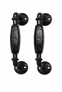 Modern European Black Wrought Iron <b>Door</b> <b>Pull</b> <b>Handle</b> Cast Iron Heavy Duty for Home Office - Product Image 4