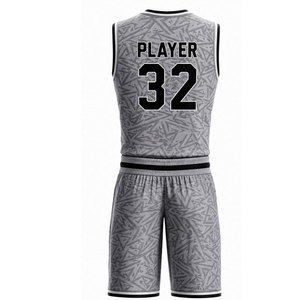 Uniforme d'équipe de basketball haut de gamme avec tissu en mesh léger, logos personnalisés et confort amélioré pour la performance - Product Image 2