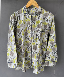 ชุดนอนผ้าฝ้ายพิมพ์ลายเนื้อนุ่ม สวมใส่สบาย ชุดลำลองสองชิ้น - Product Image 2