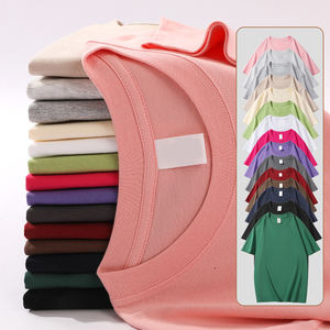 Bangladesh China Factory Price 200g Heavyweight Combed Cotton <b>T</b> <b>Shirt</b> <b>Mens</b> Round Neck Loose Fit Drop Shoulder Printable <b>T</b> <b>Shirt</b> - Product Image 1