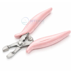 Alicates Profesionales para Extensiones de Cabello, de Acero Inoxidable de 6 Pulgadas, con Ranuras Horizontales para Remover Enlaces, Ligeros, con Empuñadura Rosa, Precio de Fábrica - Product Image 1
