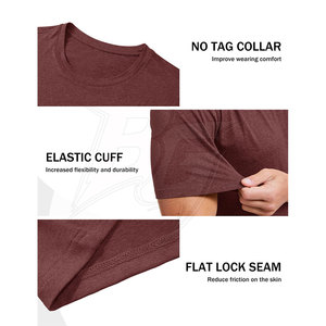 Camisetas de Hombre de Poliéster y Elastano Tejidas en Fábrica, Transpirables, de Secado Rápido, Ropa Deportiva, Tallas Personalizadas, Acabado de Calidad Profesional - Product Image 5
