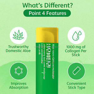 Palitos de gelatina de aloe vera con nutrientes herbales de colágeno marino hidrolizado y fórmula de vitamina C - Product Image 6