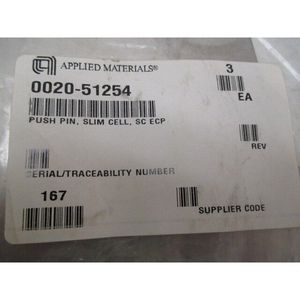 3 AMAT 0020-51254 Push Pin, Slim Cell, SC ECP - อุปกรณ์และชิ้นส่วนเซมิคอนดักเตอร์ระดับโลกที่เชื่อถือได้ - Product Image 1