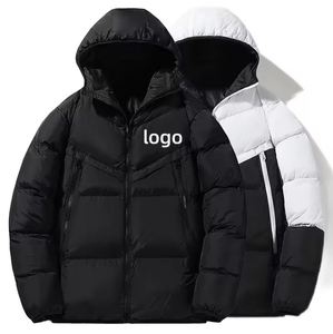 Chaqueta Casual de Invierno Acolchada con Capucha para Hombre y Mujer, Transpirable, con Cierre de Cremallera, Estilo Universitario - Product Image 1