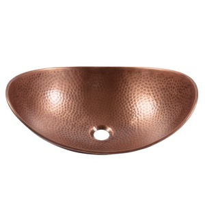 Améliorez votre maison avec un évier à cuve unique en cuivre pur, fabriqué à la main, au design moderne et à la construction durable. - Product Image 3