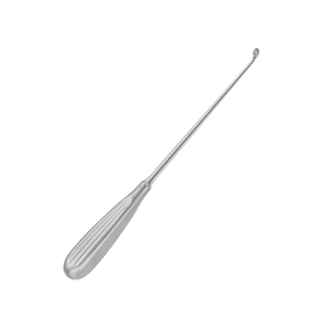 Curette droite 180 mm en acier inoxydable, instrument chirurgical, poignée ergonomique, largeur 8,5 mm, réutilisable, non stérile - Product Image 3