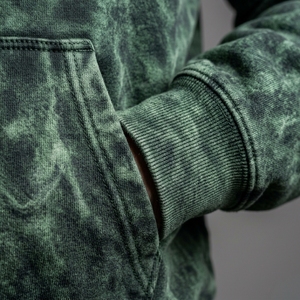 Sudadera con Capucha de Algodón y Forro Polar para Hombre, Estilo Streetwear, con Efecto Desgastado por el Sol, Vintage, con Bolsillos, Ecológica, Otoño 2026 - Product Image 4