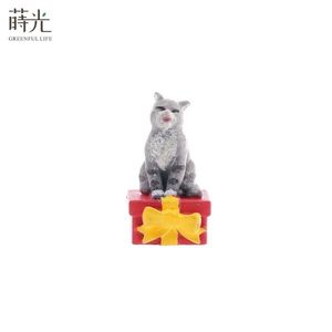 2025-0901-5 [2.9] ที่ทันสมัยเรซิ่นขนาดเล็กจำลองบ้านตุ๊กตากล่องจดหมายบ้านสตรีทไฟประดับสวนสไตล์ความรัก - Product Image 3