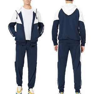 Men's Performance Training Tracksuit Set Breathable Sports Jacket and Flexible <b>Athletic</b> Track Pants for Gym Workout Running - Product Image 2