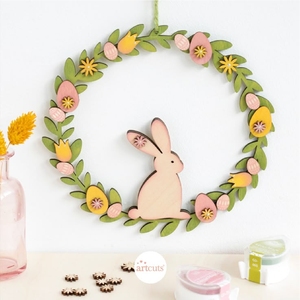 Wooden Easter Decorations Tabletop <b>Sign</b> German Frohe Ostern Bunny Crafts Standing Wooden Egg Table Ornament Home Holiday Decor - Product Image 5