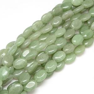 Wholesale Best Quality 12x8mm Oval <b>Aventurine</b> Stone Green Loose Beads for DIY Necklace <b>Bracelet</b> Earrings Making Beadsnfashion - Product Image 3