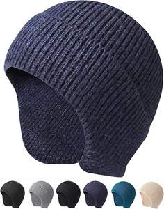 Gorros de Invierno de Lana Gruesa, Gorros Tejidos Suaves y Aislantes para Clima Frío, Senderismo, Camping y Deportes al Aire Libre - Product Image 1