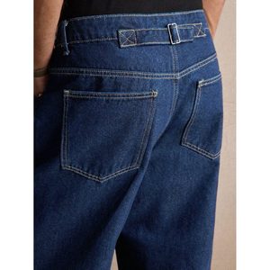 Jean en denim tendance DX coupe droite large, écologique, respirant, style vintage délavé, coupe ample printemps, taille 26 - Product Image 3